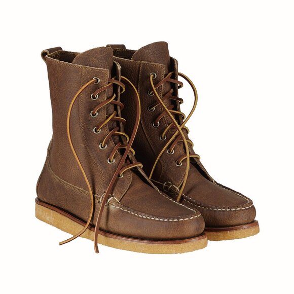 NEW $795 Polo Ralph Lauren Vandan Boots! 8.5  Brown Leather  Hand Made in USA main image 7